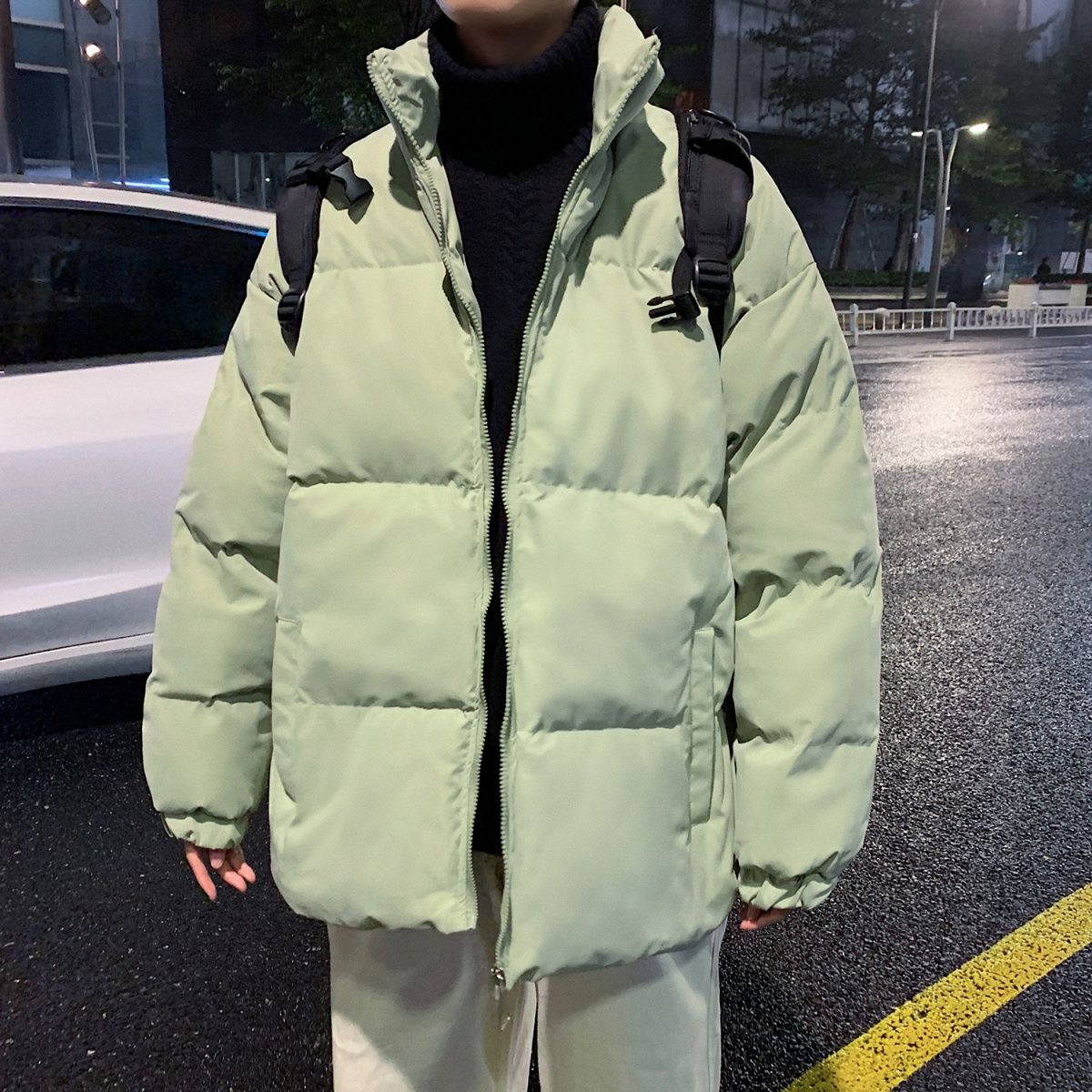 波司澄立领羽绒棉服男冬季加厚保暖羽绒棉外套韩版潮流宽松ins潮