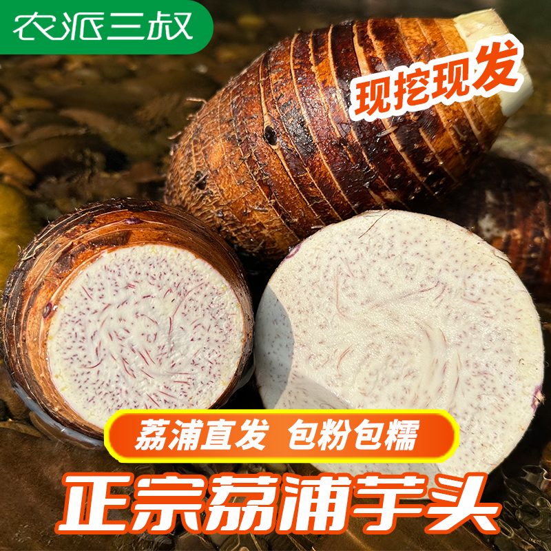 农派三叔广西正宗荔浦芋头现挖3斤/5斤/9斤 包粉包糯新鲜细腻饱满