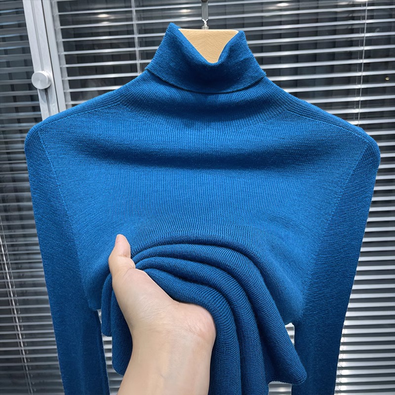 高领打底衫女春秋新款羊绒针织羊绒衫女修身气质内搭洋气打底毛衣