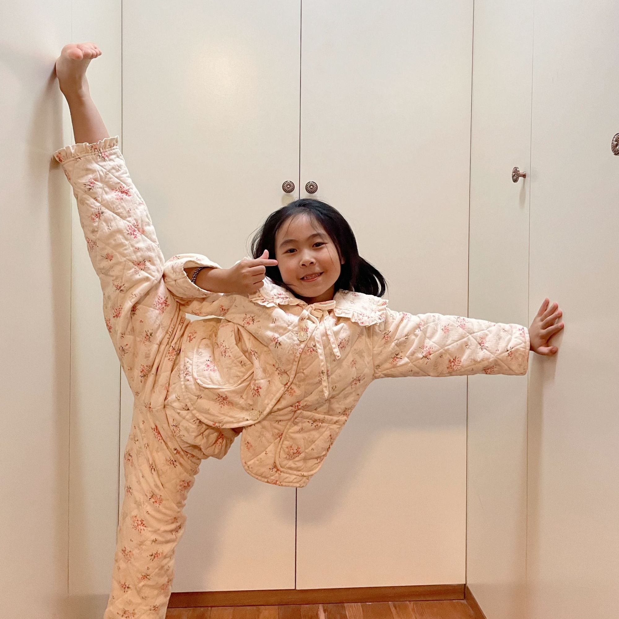 pinkgrape2024年新款睡衣女童新款秋冬季三层薄棉家居服2476959
