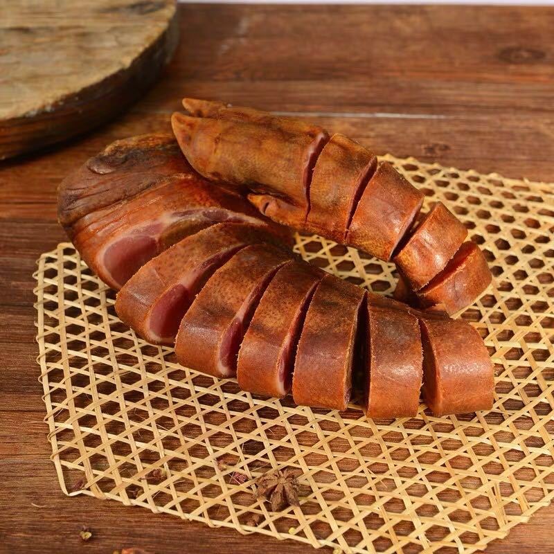 4斤腊猪脚柴火烟熏猪脚恩施腊猪蹄前腿整只烟熏腊肉恩施腊猪蹄