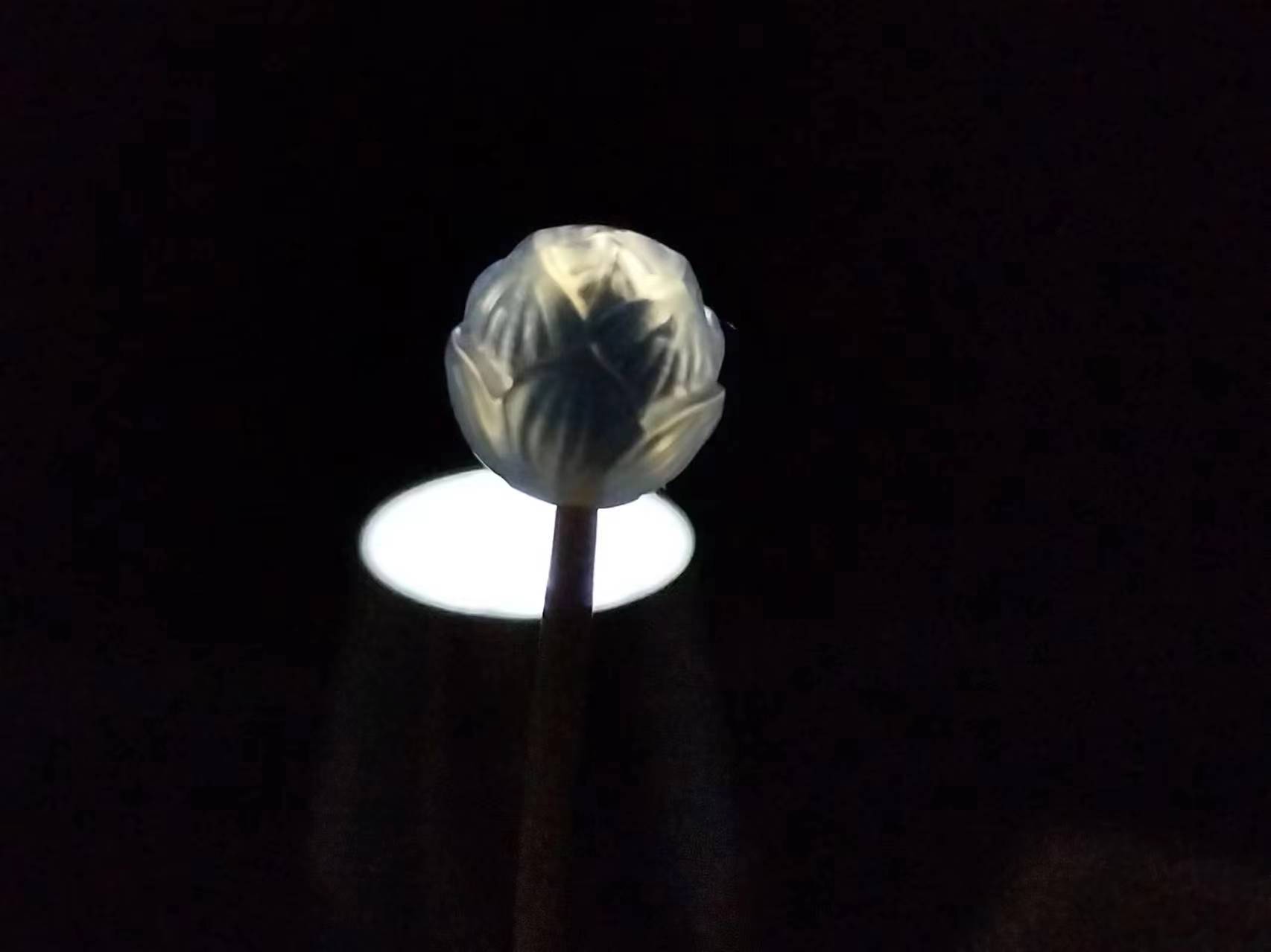 糖心俏色莲花玛瑙单株配饰玛瑙单珠