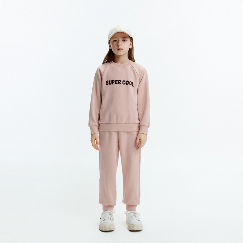 littlemoco童装24秋新款男女童两件套装卫衣束脚卫裤#KBD3SUT005