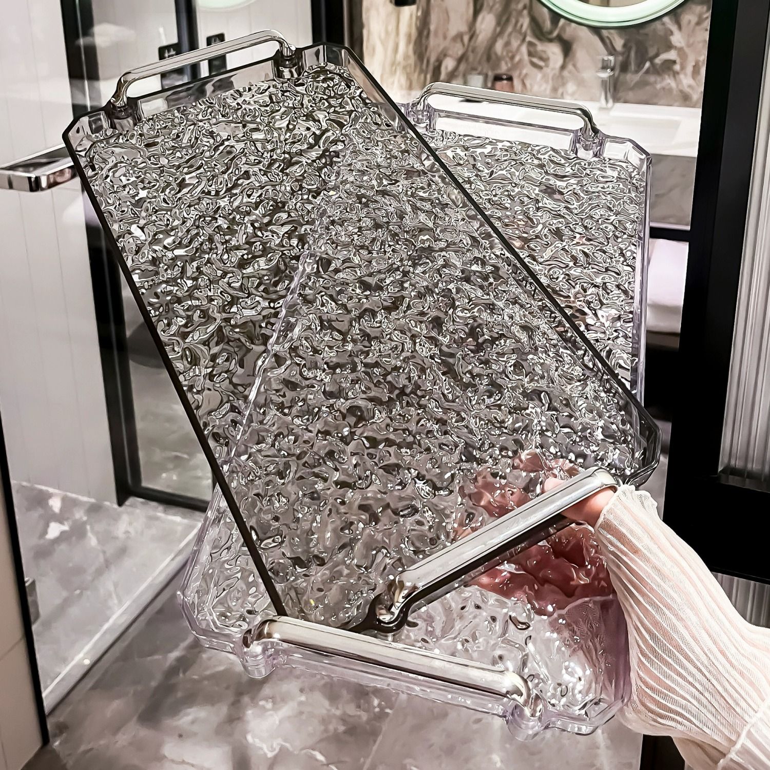 茶盘家用客厅2023新款沥水茶几茶杯茶托盘高档杯子水杯长方形托盘