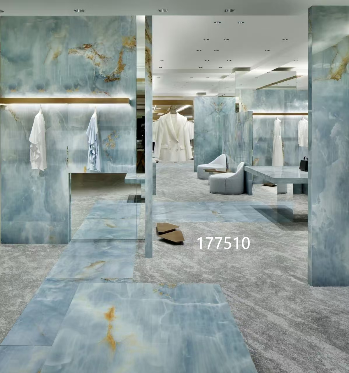 【177510】时尚大格子风衣外套