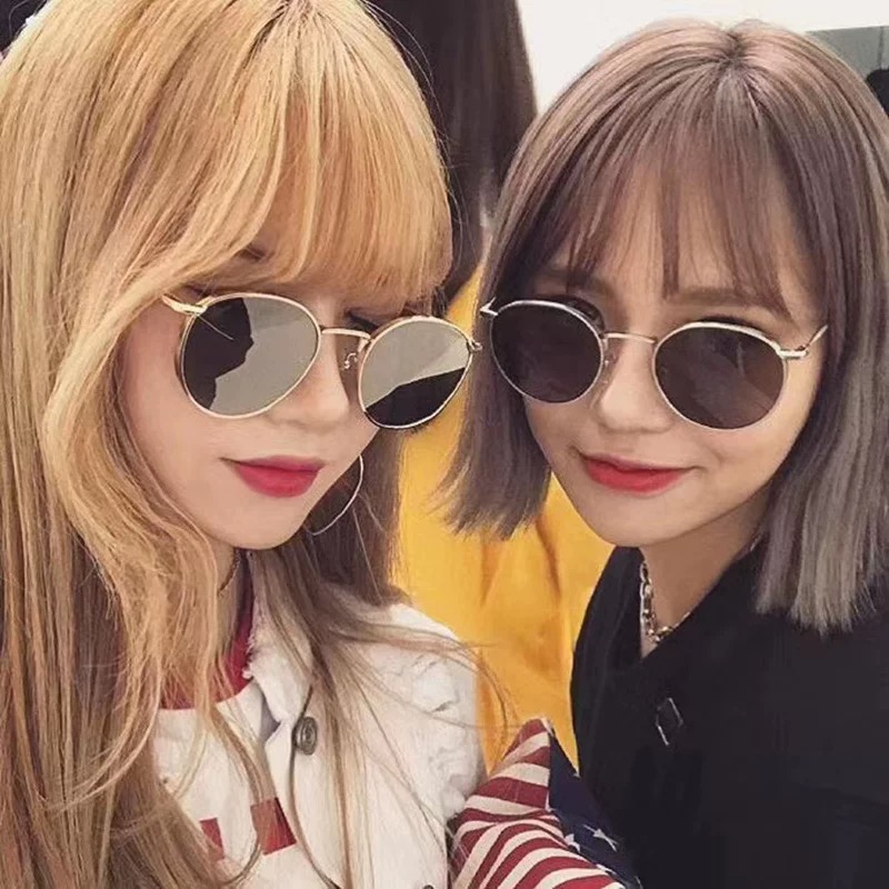 21 DEGREES 泡菜原版百搭时尚炸街复古金属框架墨镜