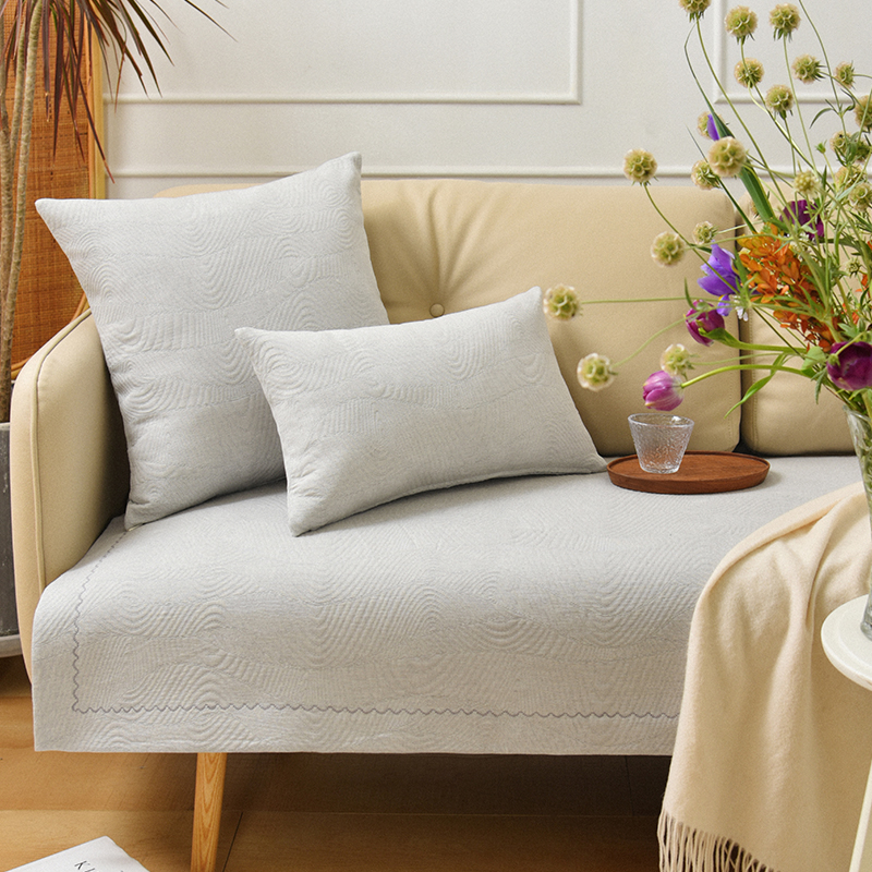 April Town/阳春小镇水波纹系列沙发巾四季通用高端轻奢高级感
