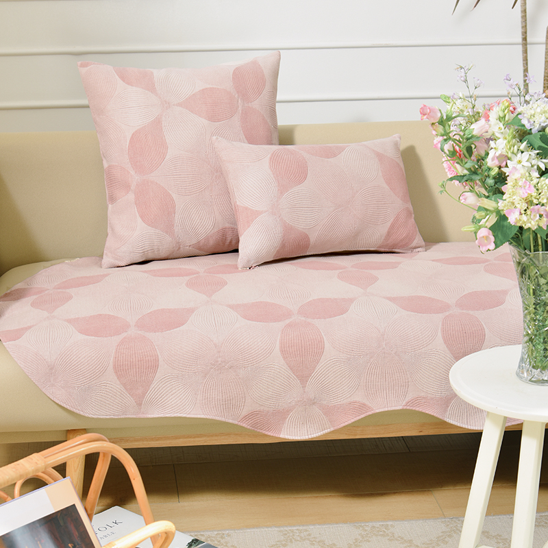 April Town/阳春小镇竹芋系列异形沙发巾靠包四季透气