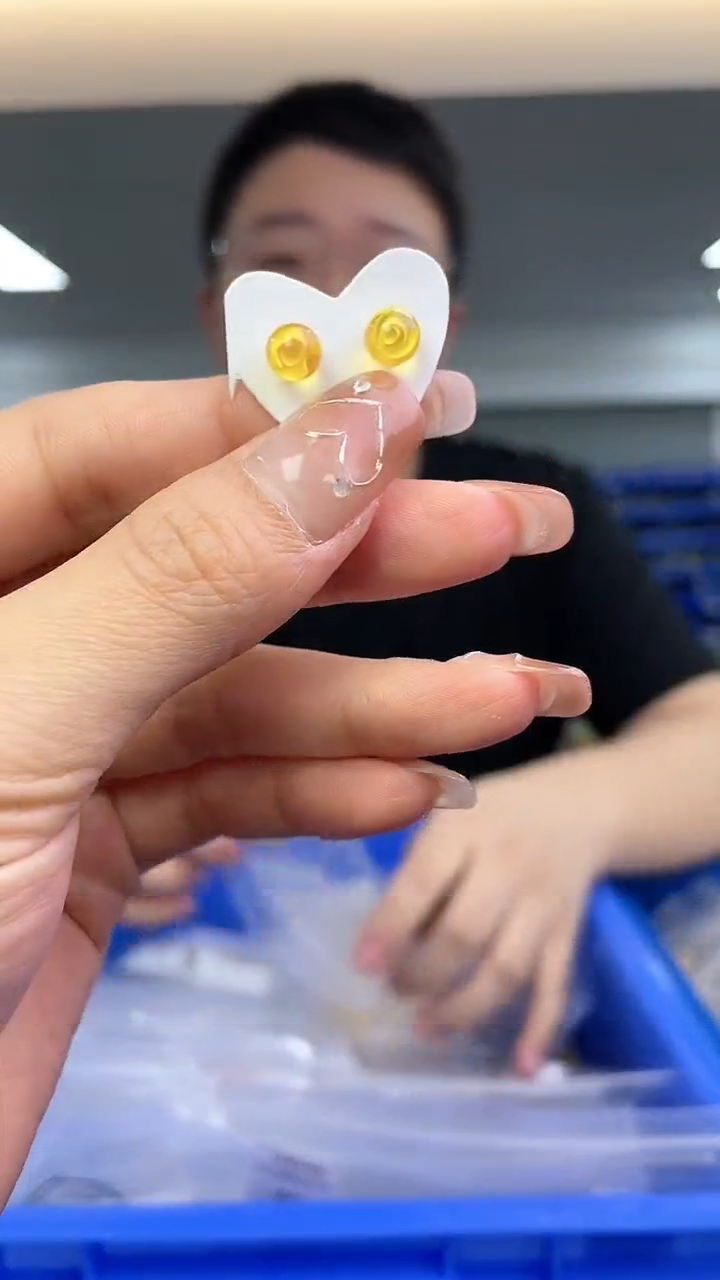 【闪购商品】金珀裸石银S925镶嵌(多样性发一件）