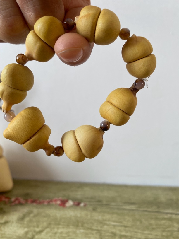 天然勒扎钱袋葫芦串