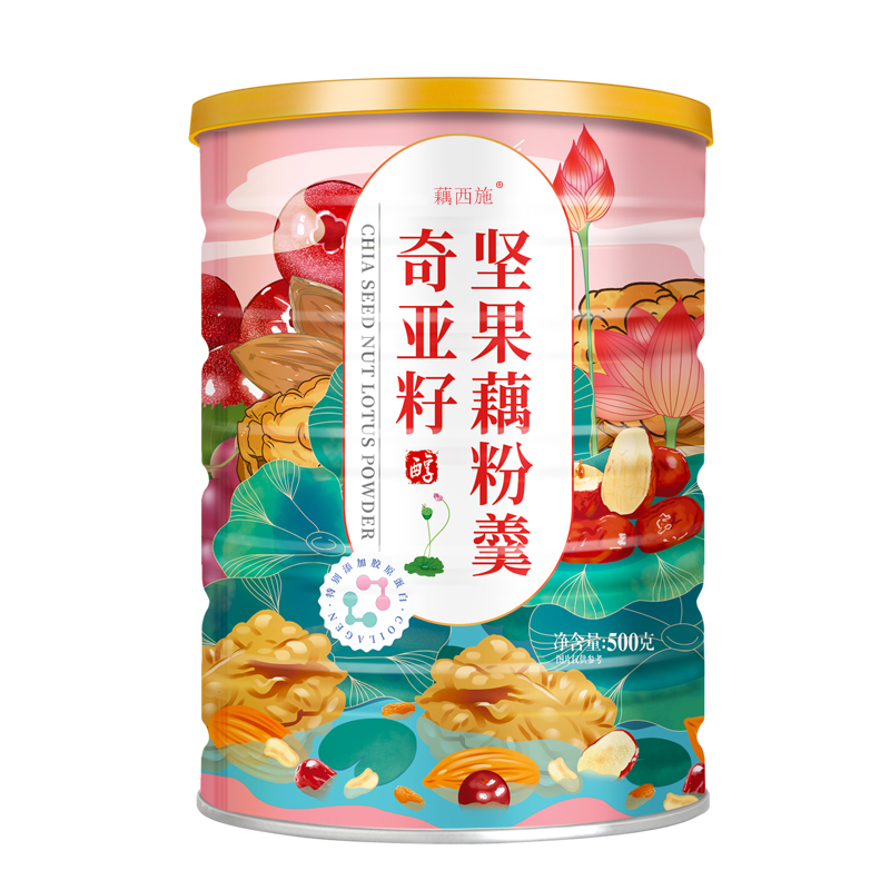 藕西施正宗奇亚籽坚果藕粉饱腹健康代餐早餐便捷上班族学生食品