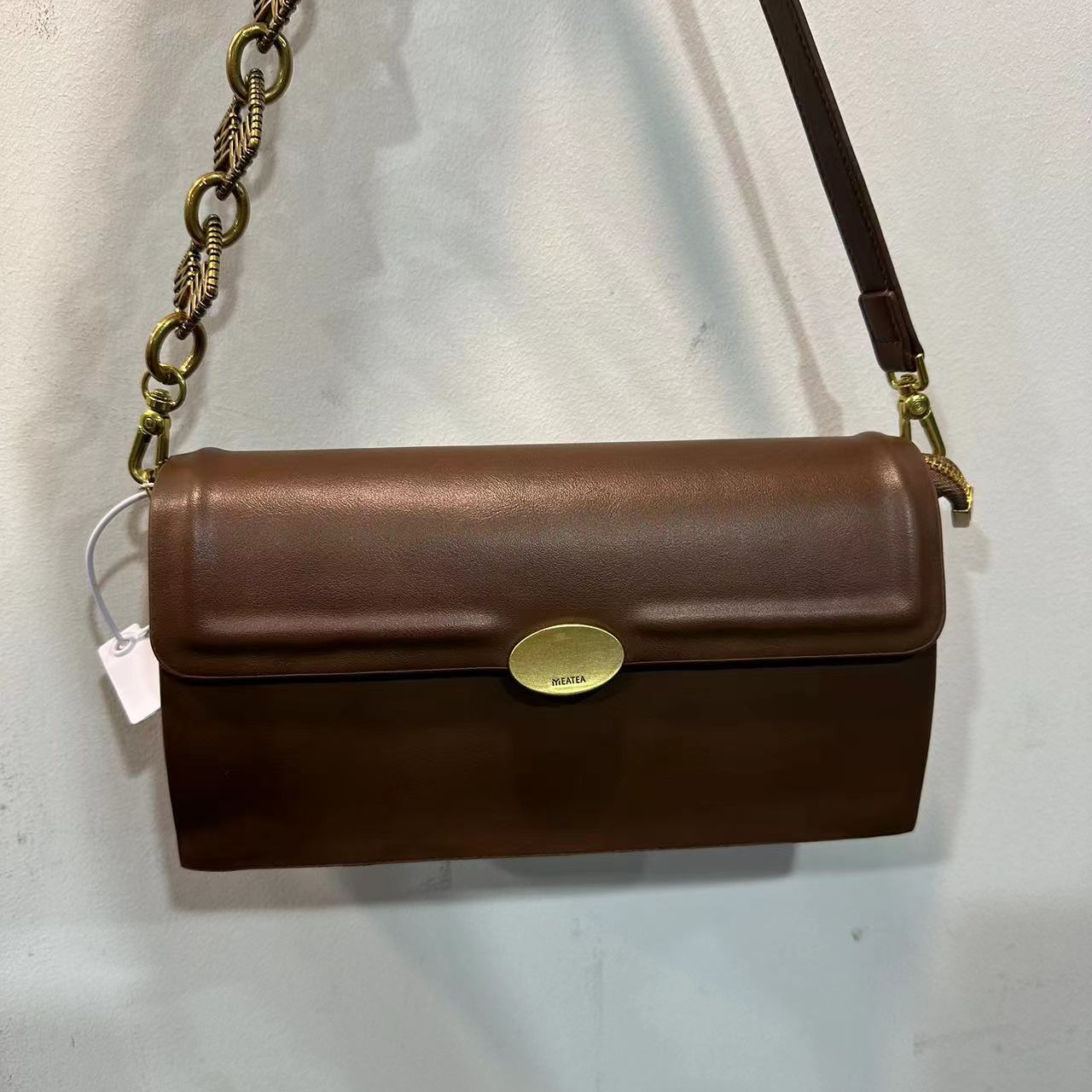 【孤】AC-8066-棕咖色-RAIN.CUN轻奢小众时尚百搭女士包包