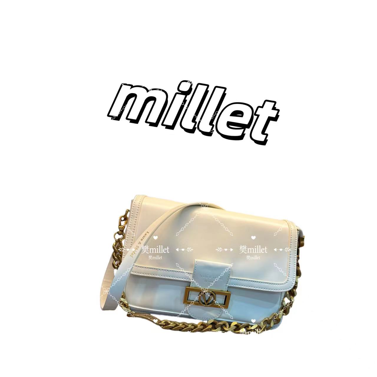 【芝麻】SD-3571-白玉奶油卷-RAIN.CUN轻奢小众时尚百搭女士包包x