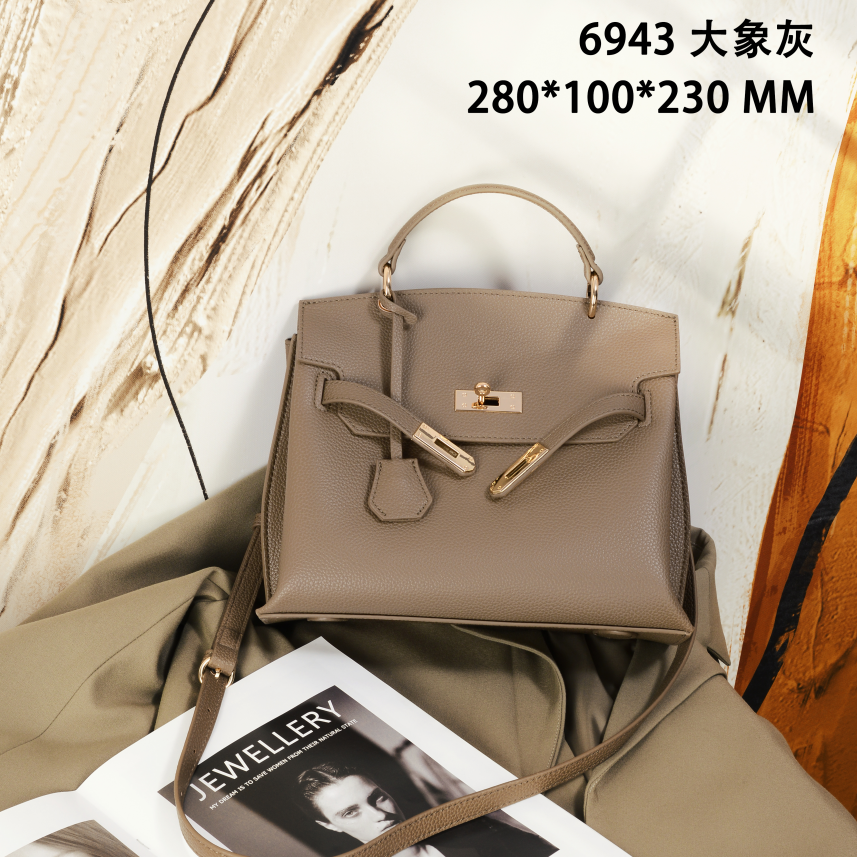 【芝麻】GQ-6943-大象灰-RAIN.CUN轻奢小众时尚百搭女士包