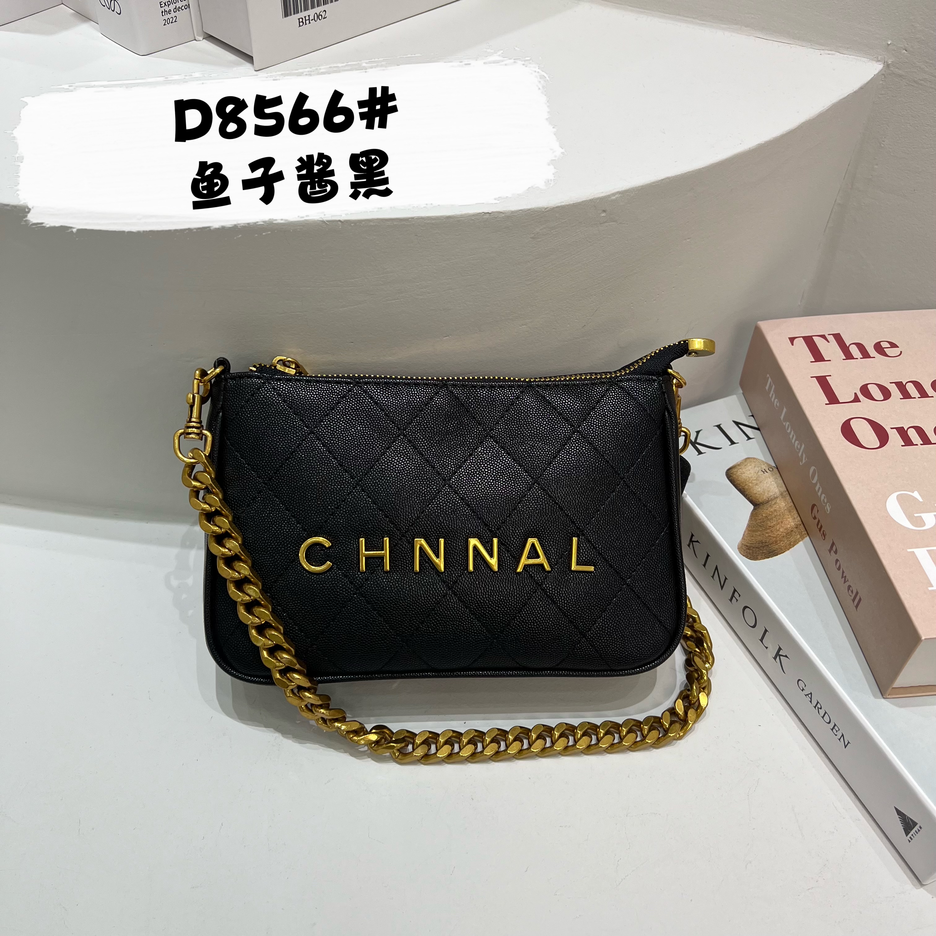 ZT-D8566-鱼子酱黑-轻奢小众时尚百搭女士包