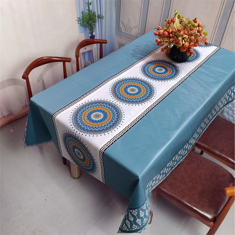 新疆包邮-桌布茶几布长方形桌布家用防油免洗防烫