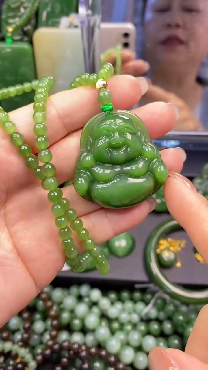 【闪购商品】和田玉（碧玉）挂件未镶嵌1