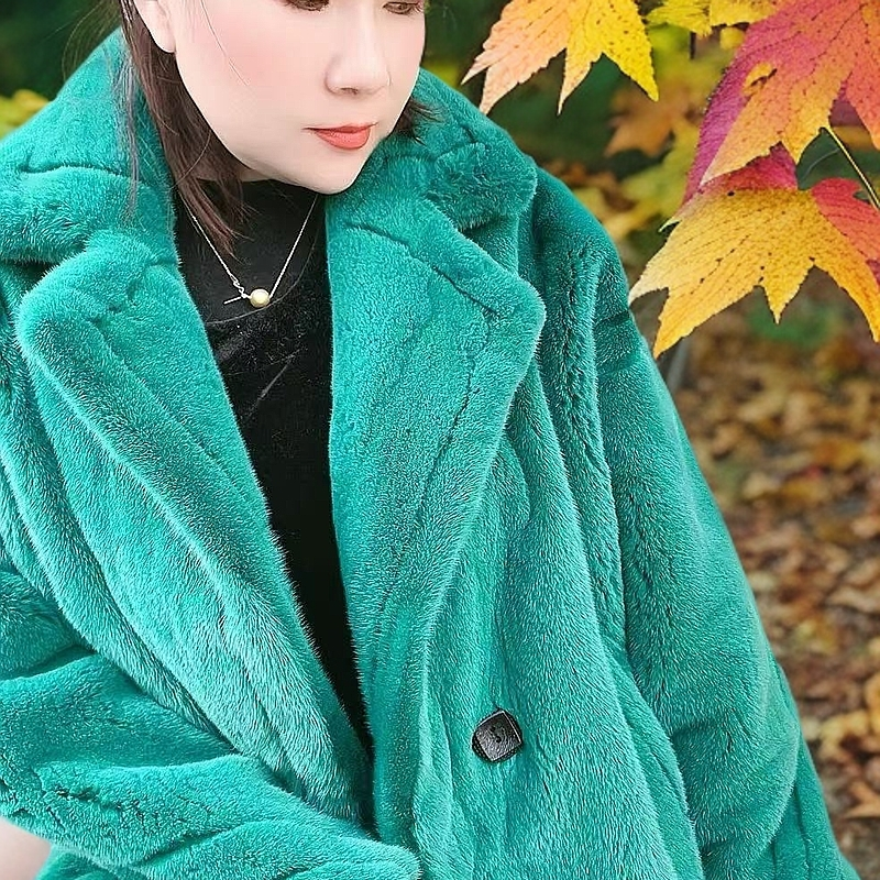 进口洋气百搭水貂毛皮草