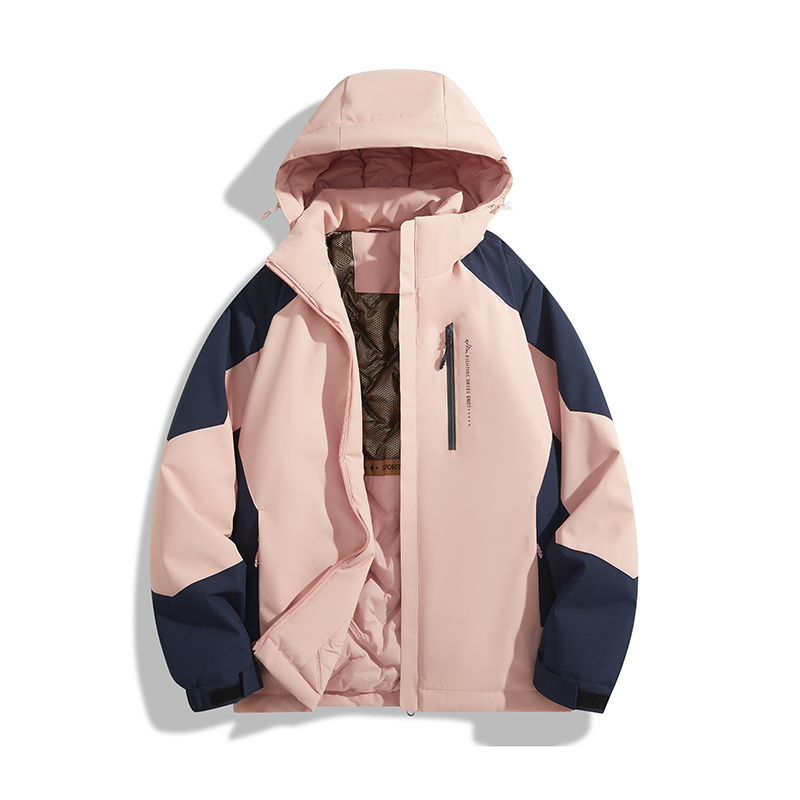 石墨烯加热男装新款棉衣外套户外男女冲锋衣登山防风防水棉服