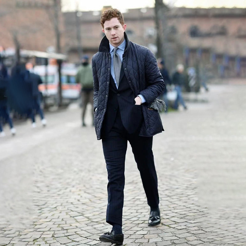 现货 英国Barbour Heritage Liddesdale男款修身绗缝夹棉夹克外套