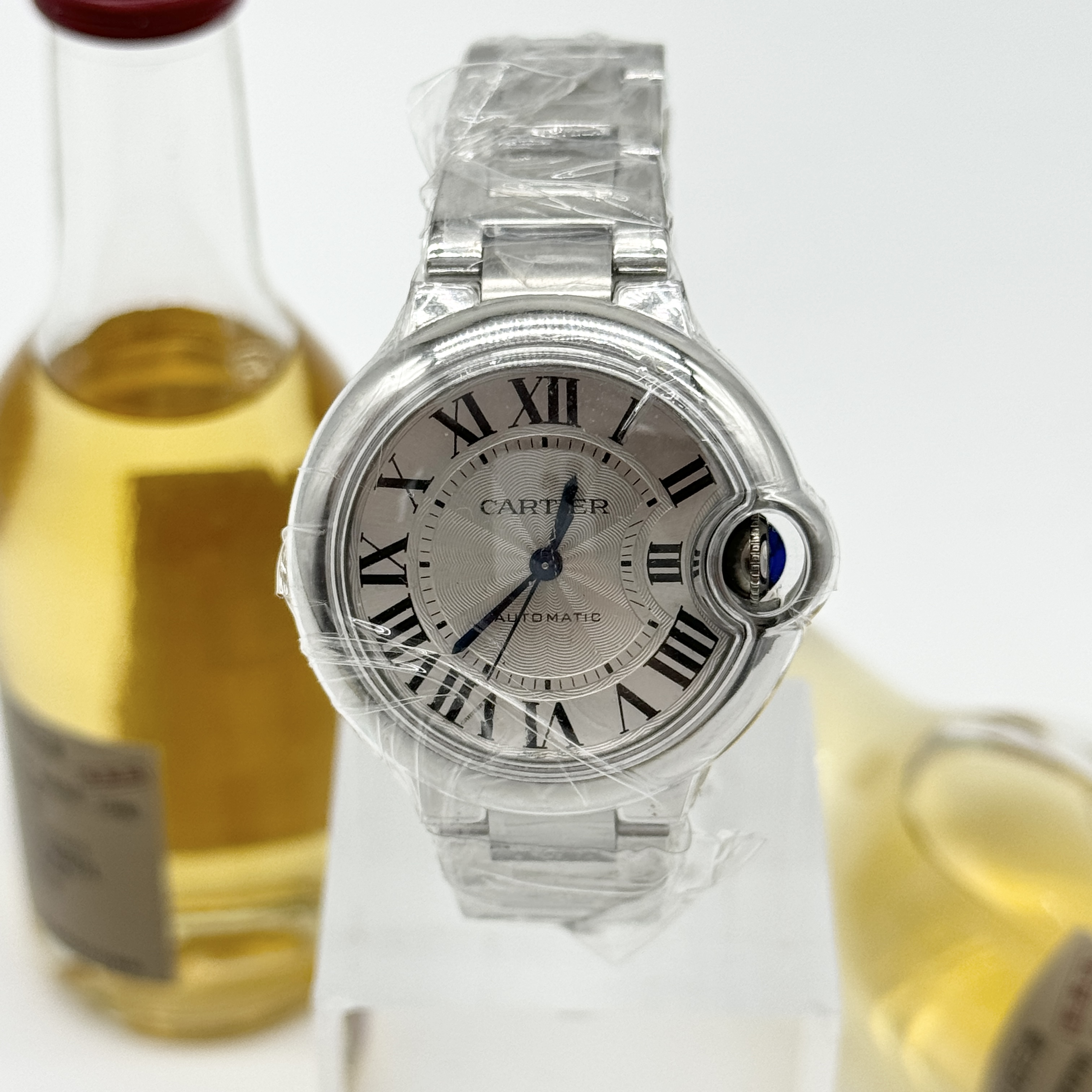未使用 Cartier/卡地亚 蓝气球 自动上机械 精钢 33mm 25全