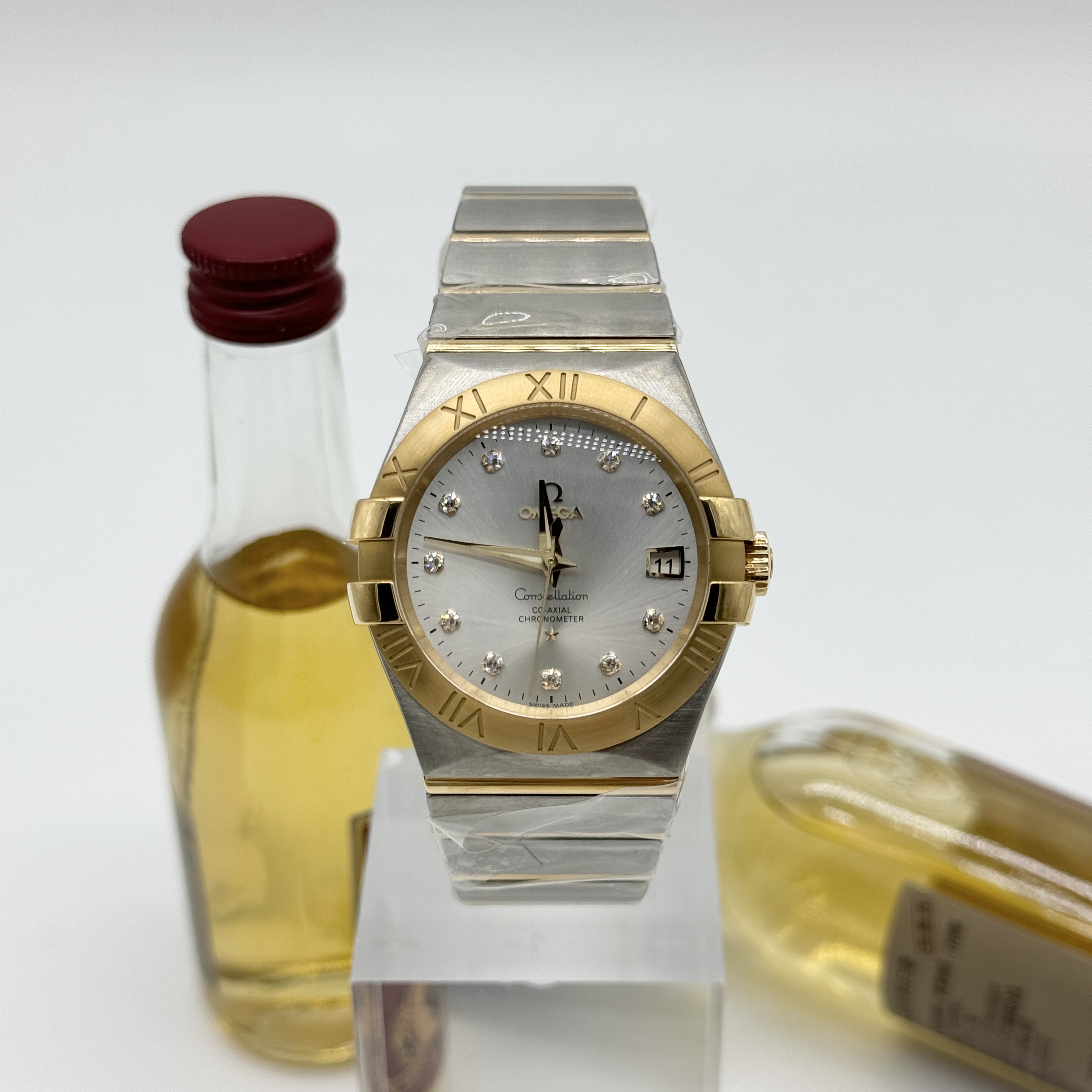 全新未使用 Omega/欧米茄 星座系列 自动上链 精钢+18K金 35mm 全