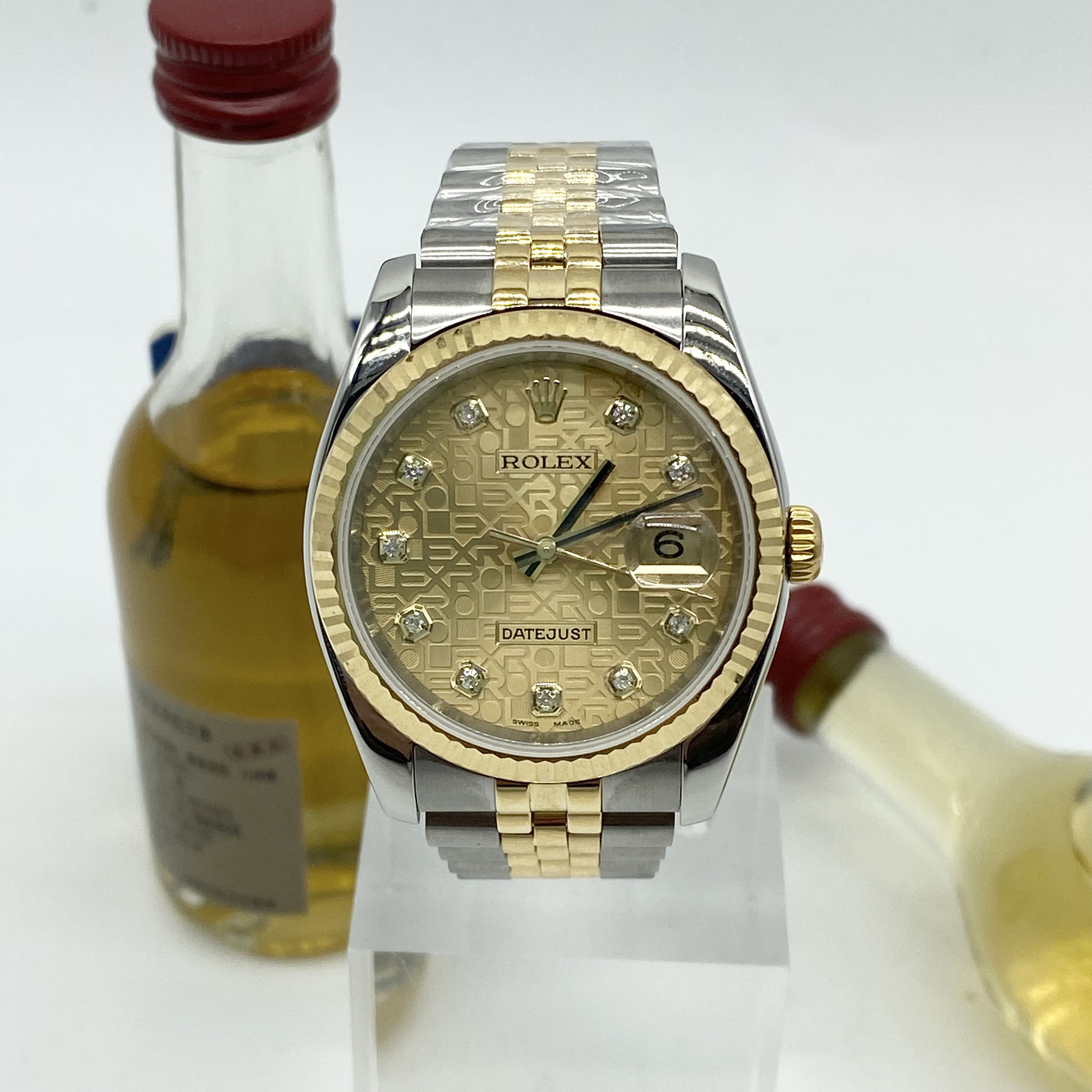99新 Rolex/劳力士 日志型 自动机械 精钢+18K金 36mm 单表