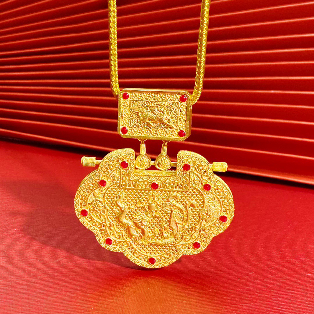 吊坠足银 足银吊坠新款太子门生吊坠红色烧蓝珐琅时尚百搭