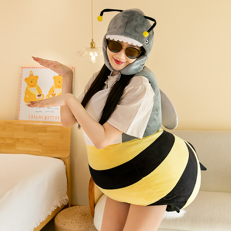 创意蜜蜂服cosplay道具毛绒玩具居家儿童情侣装扮服互动女生礼物