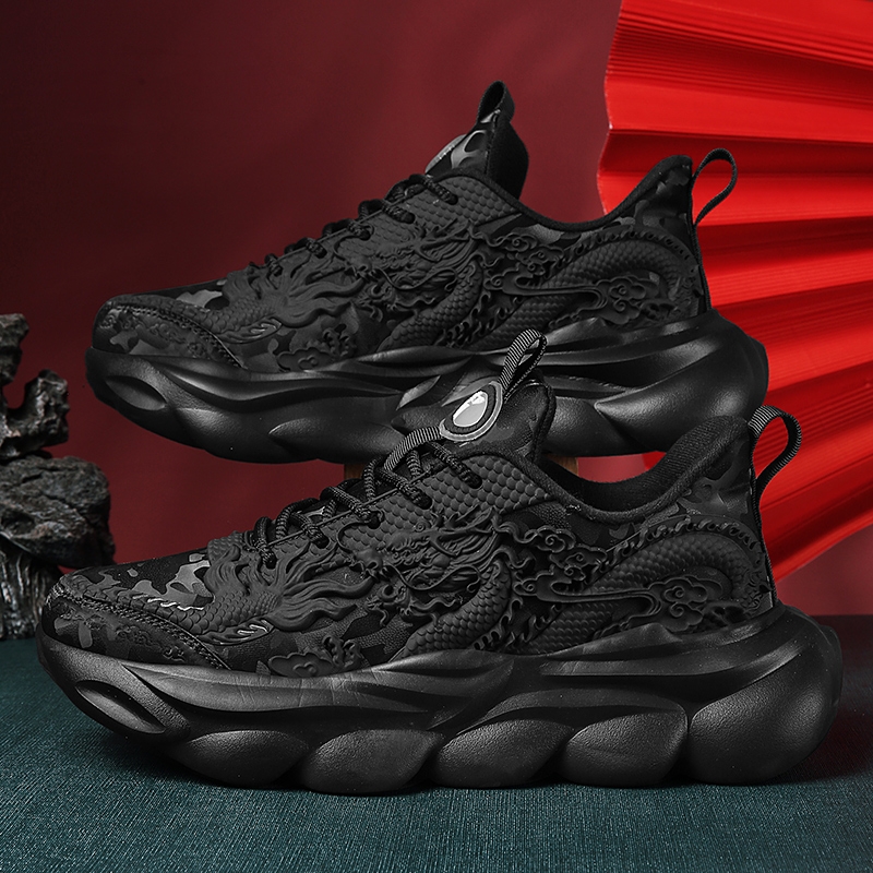 安踏神行2024龙年限定鞋本命年专用鞋子男鞋秋冬新款加绒跑步鞋男