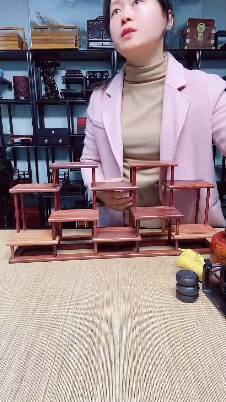 【闪购商品】1根雕十步台 瑕疵