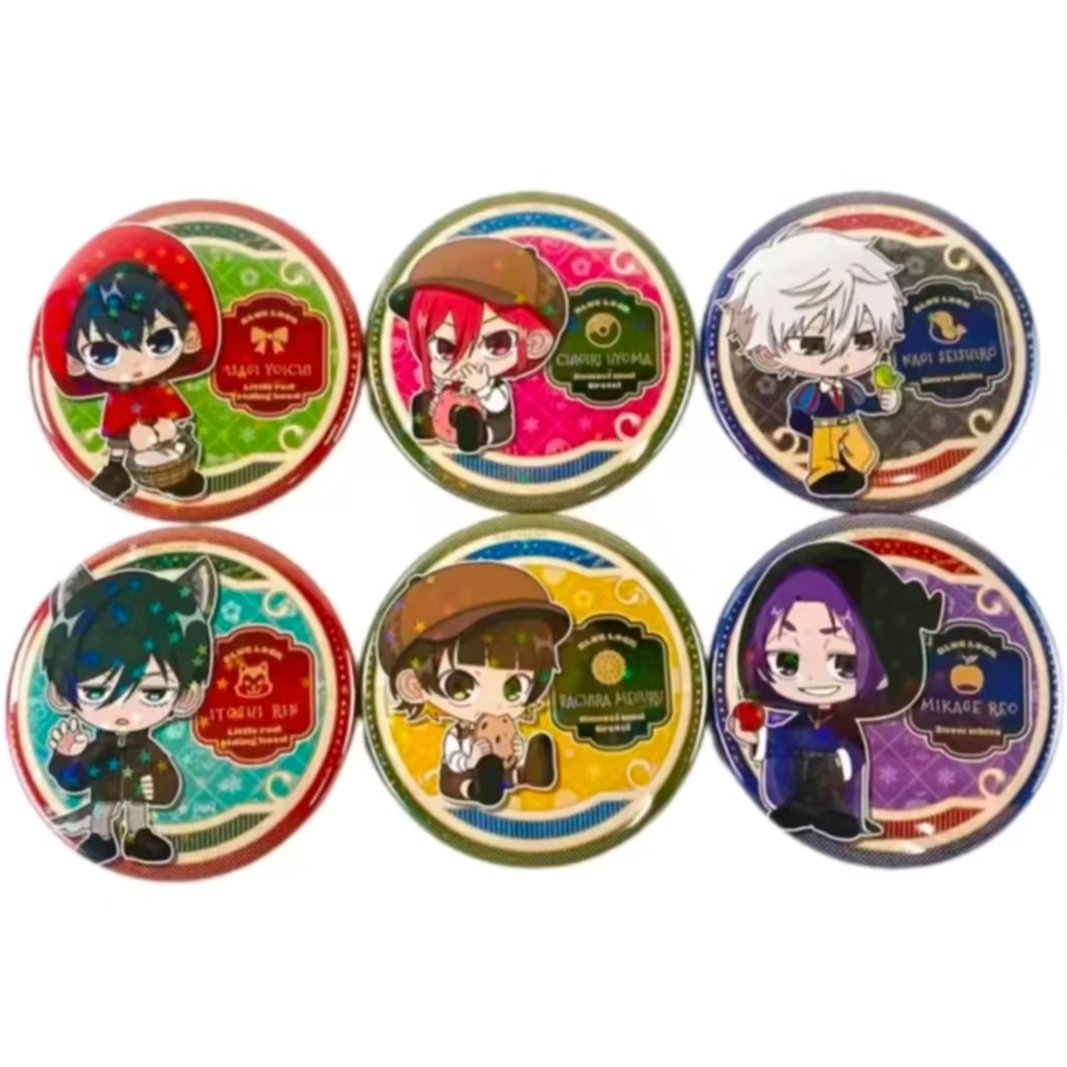 日谷盒配 蓝锁暗夜通话Q版闪吧唧 盲盒默认代拆 收藏潮玩