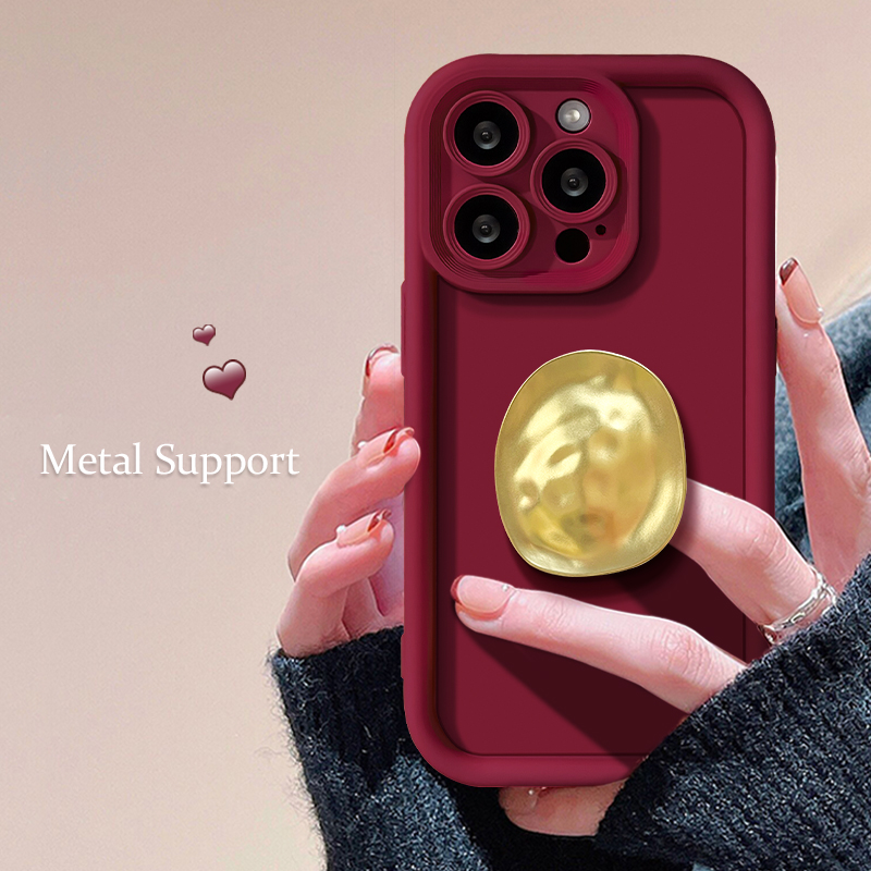 金属支架适用苹果15Plus手机壳13华为iphone14promax全包11x/xs软