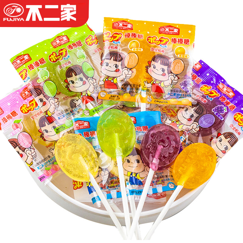 不二家棒棒糖幼儿园散装水果糖糖果水果棒棒糖水果零食礼包奖励