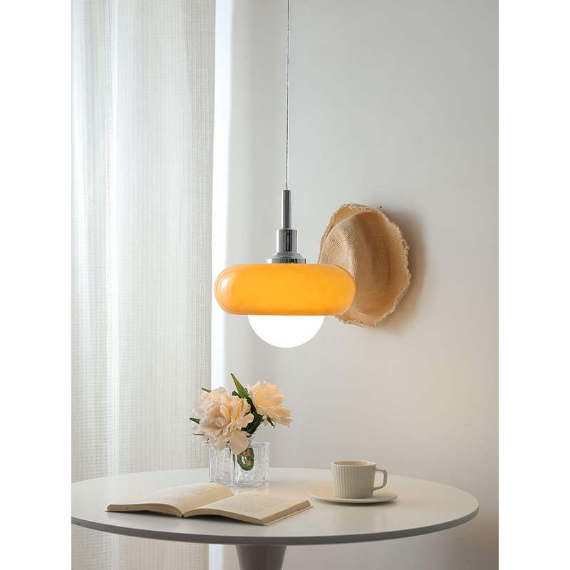 兰黛 包豪斯餐厅北欧设计师中古现代卧室床头创意吧台岛台吊灯