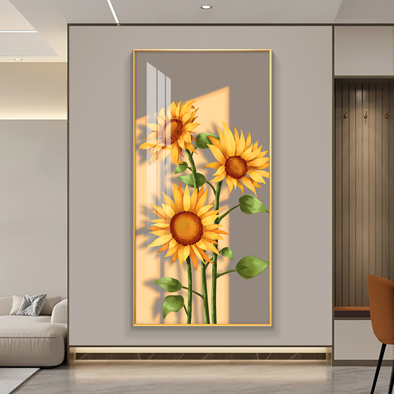 【蒂彩家艺】玄关X13 入户玄关走廊客厅沙发背景晶瓷画