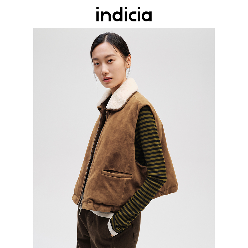 indicia标记商场冬季舒适保暖马甲无袖外搭F2D4MJ738F