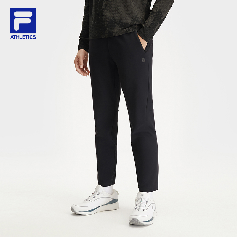 FILA斐乐裤子【速干高弹】运动男裤秋季舒适保暖直筒裤A11M441613F