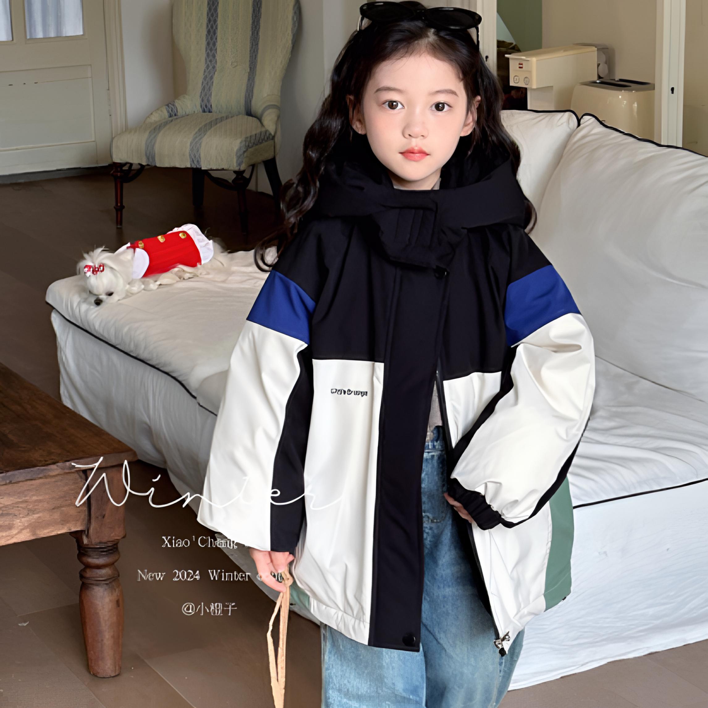 女童羽绒服冬装2024新款儿童冬季加厚衣服童装宝宝白鸭绒保暖外套