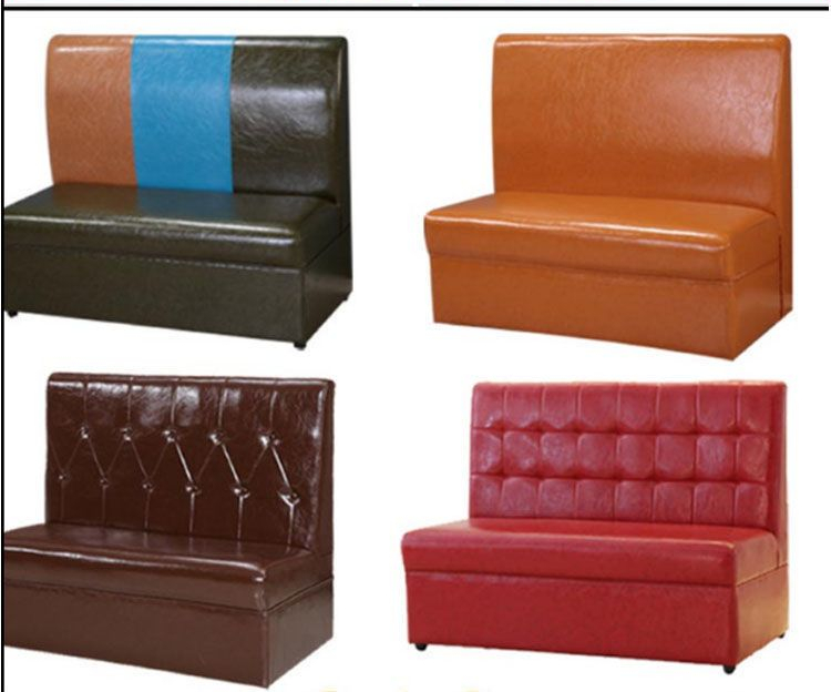 网红甜品奶茶店软包沙发酒吧火锅店咖啡厅汉堡靠墙椅子商用餐饮店