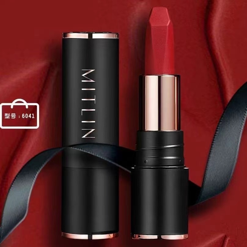 米之莲奢感不沾杯口红丝绒不掉色防水显白素颜学生党