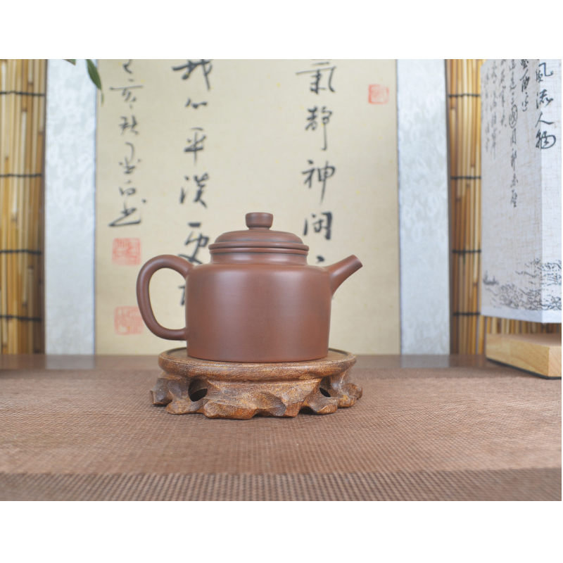 钦州坭兴陶德钟壶180ml老壶小容量茶壶纯手工小品壶功夫茶壶3杯壶