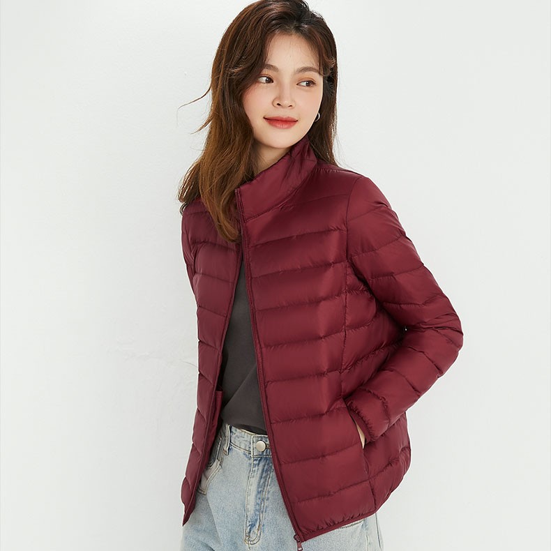  【出口品质】90绒基础款女立领羽绒服长袖保暖