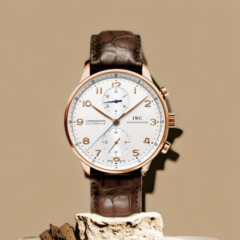99新 IWC/万国 葡萄牙计时系列男表/表径41mm/玫瑰金/IW371480