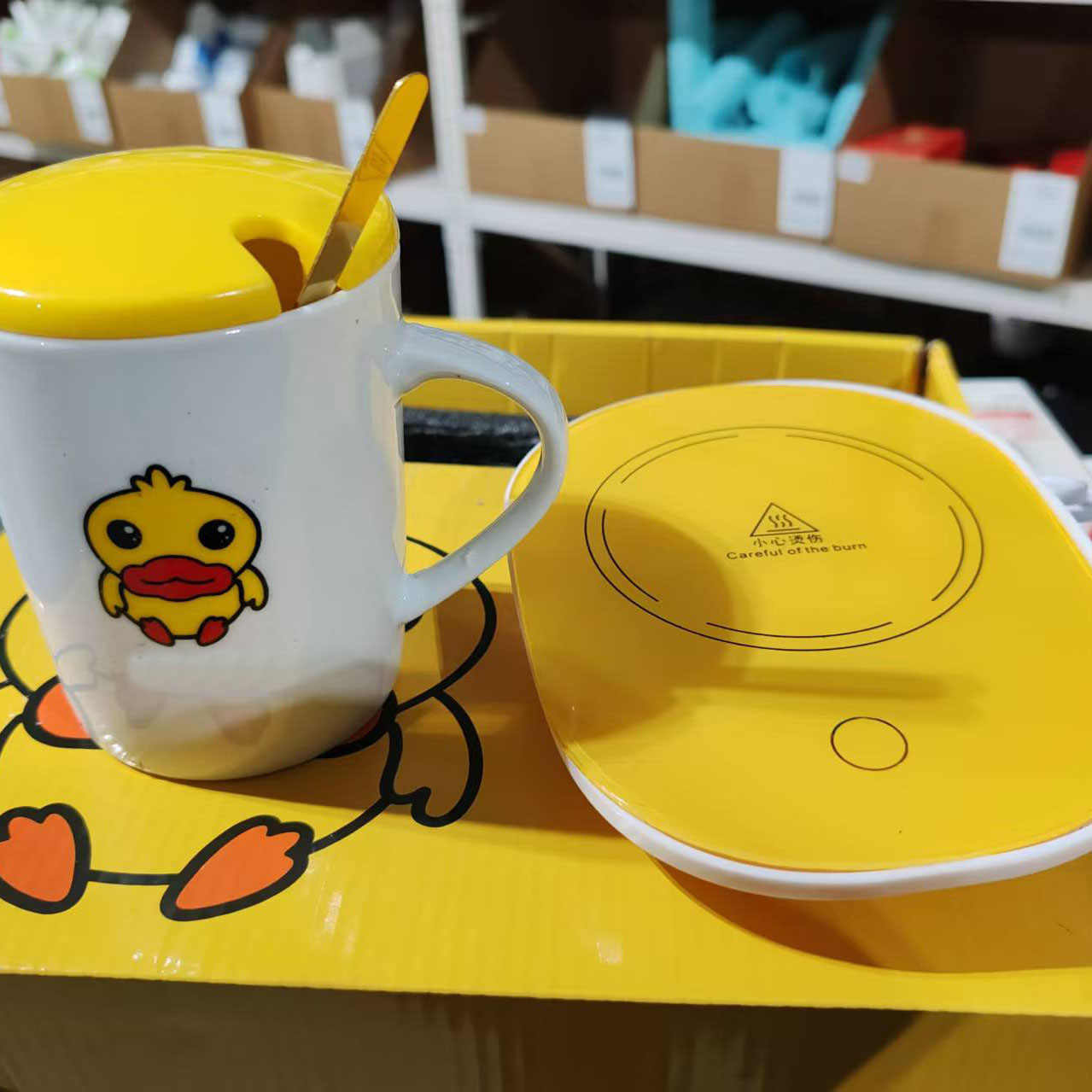 马克杯盖水杯陶瓷水杯