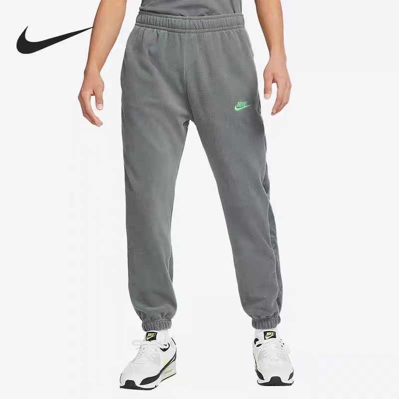 耐克NIKE男子冬季双面摇粒绒保暖运动休闲拼接束脚收口长裤DD4893