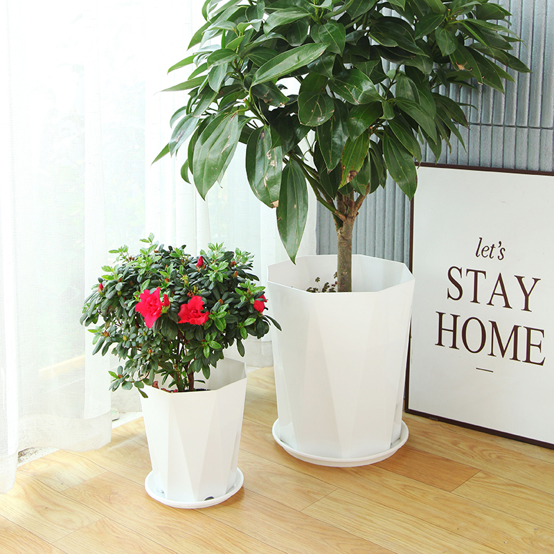 大号花盆加厚树脂塑料客厅绿植盆天堂鸟金钱树幸福树发财树阳台