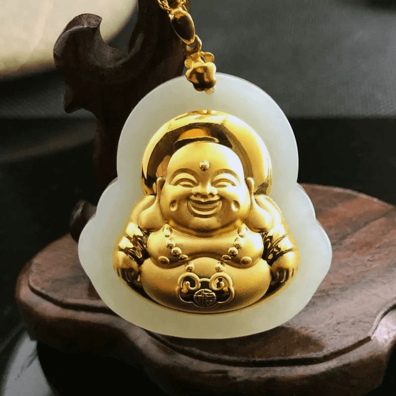 气质百搭佛公镶嵌吊坠项坠项链