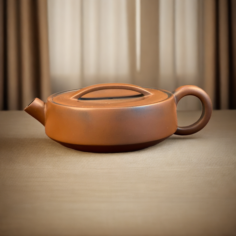 一片瓦 茶壶容量90cc 广西钦州坭兴陶茶具全手工制作 原矿紫泥茶
