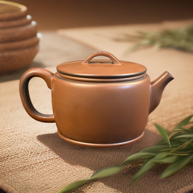汉瓦壶 约200cc 广西坭兴陶原矿陶瓷茶具全手工制作原矿原料紫泥